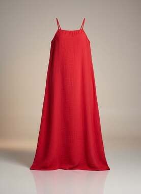 NWT Modesees Hot Pink Gauze Maxi Dress Size S Boho Vacation Sundress